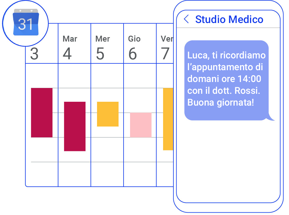 Sms marketing google calendar