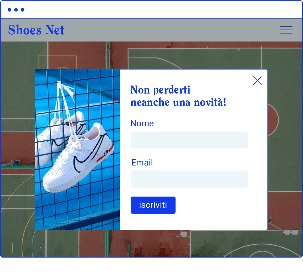 Lead generation popup form