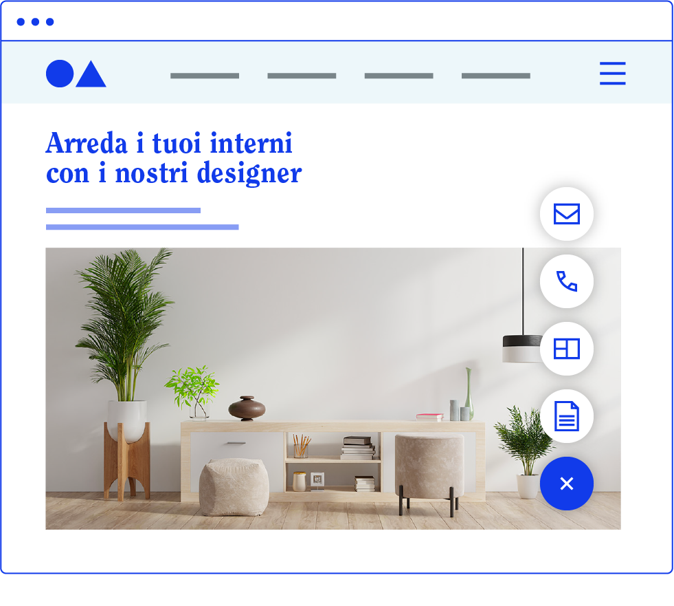 Barra azioni rapide