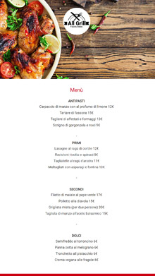 Menu-ristorante