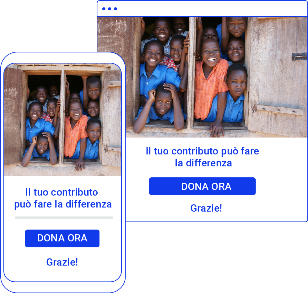 Landing page donazione