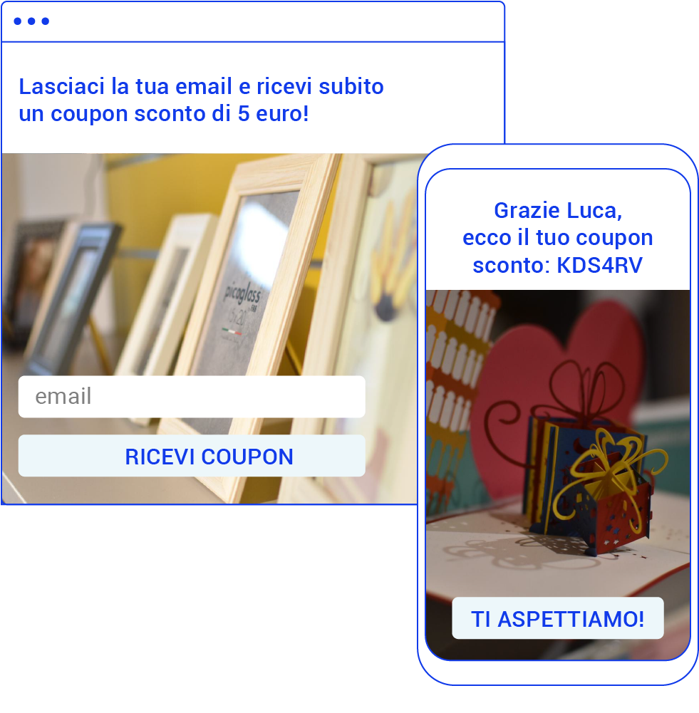 Coupon sconto form