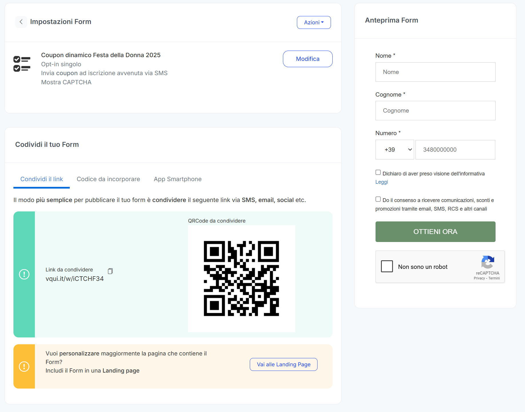 form_raccolta_contatti_festa_della_donna_marketing