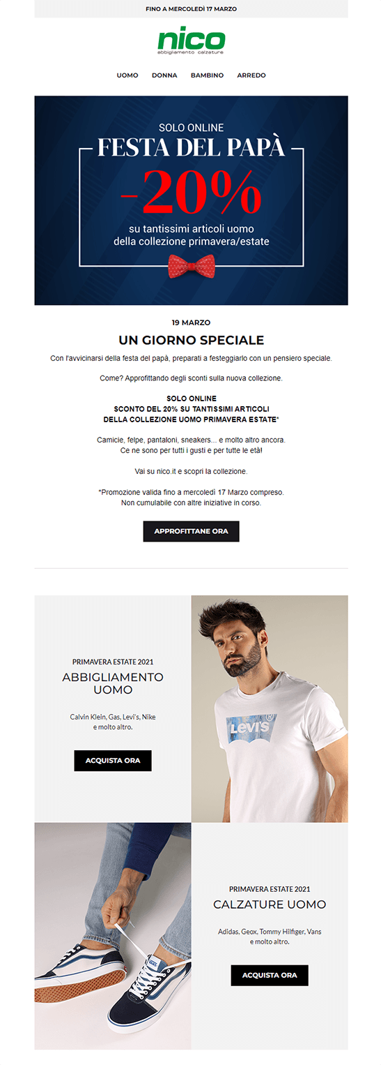 newsletter_festa_del_papa_sconto_nico