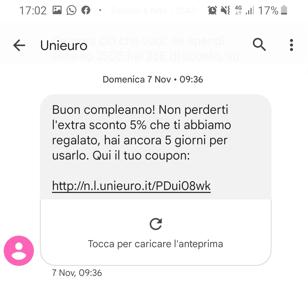 esempio_sms_compleanno_unieuro esempio_sms_compleanno_unieuro