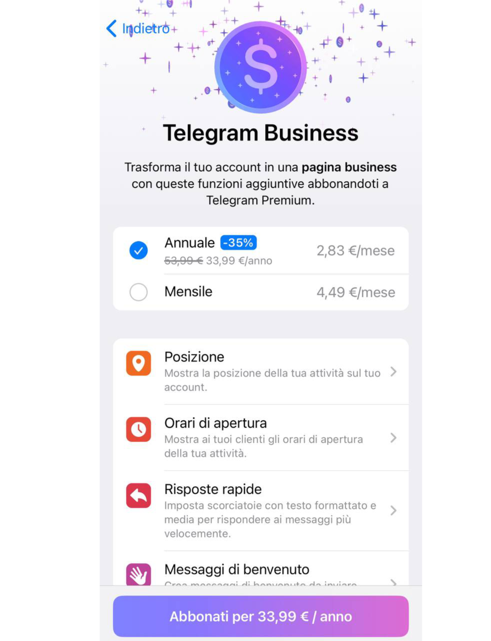 telegram_business_come_abbonarsi